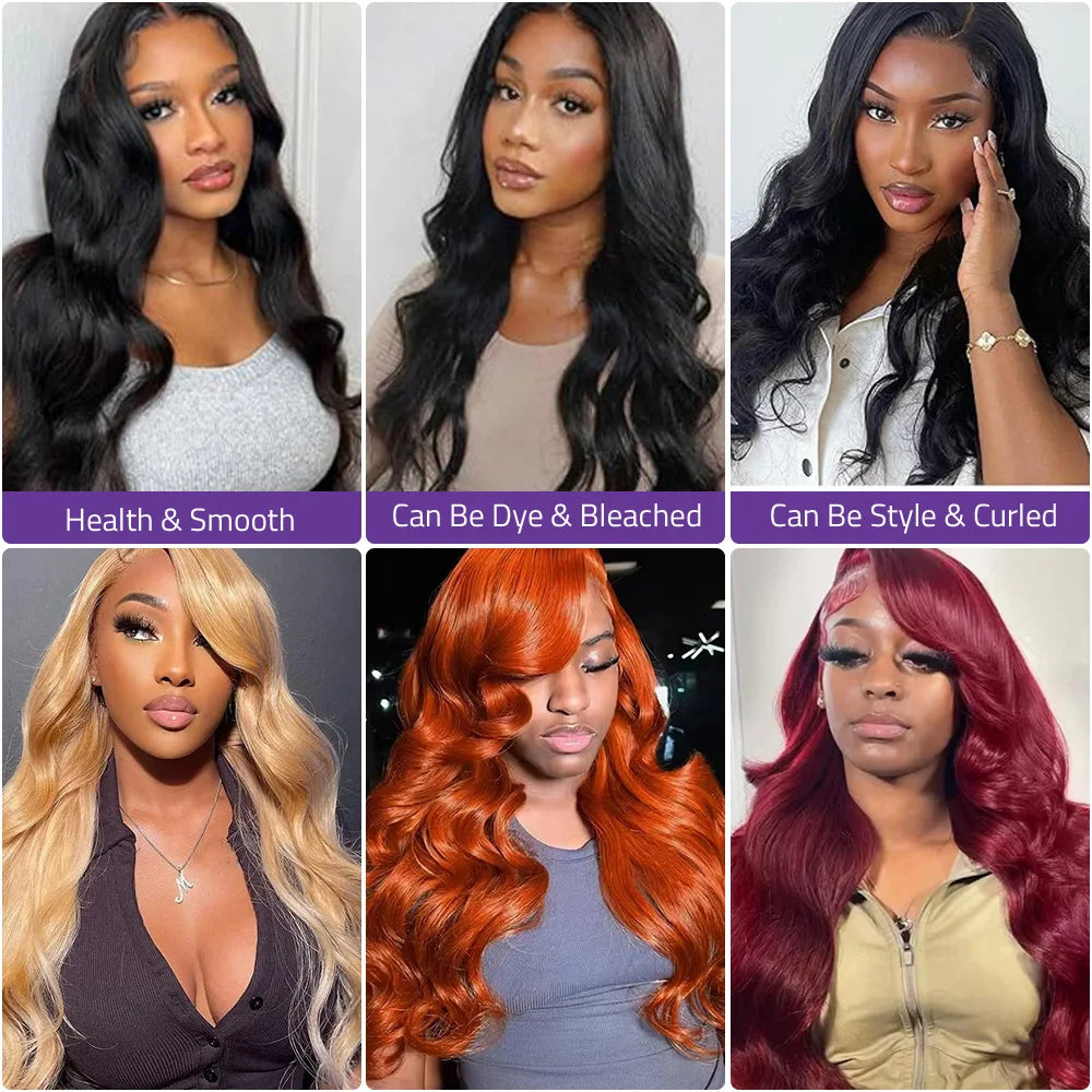 Realy Human Hair 30 38 Inches Brazilian 360 Transparent Lace Front Human Hair Wigs