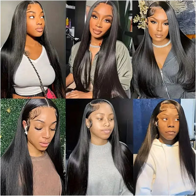 13x6 Straight Front Wig 360 Transparent Lace Wigs for Women