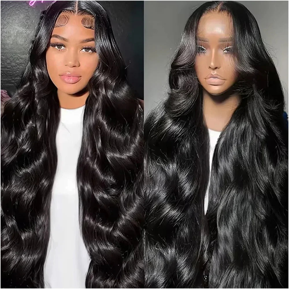 26 36 38 Inches Body Wave 13x6 HD Transparent Lace Front Human Hair Wig