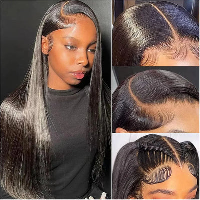 13x6 Straight Front Wig 360 Transparent Lace Wigs for Women