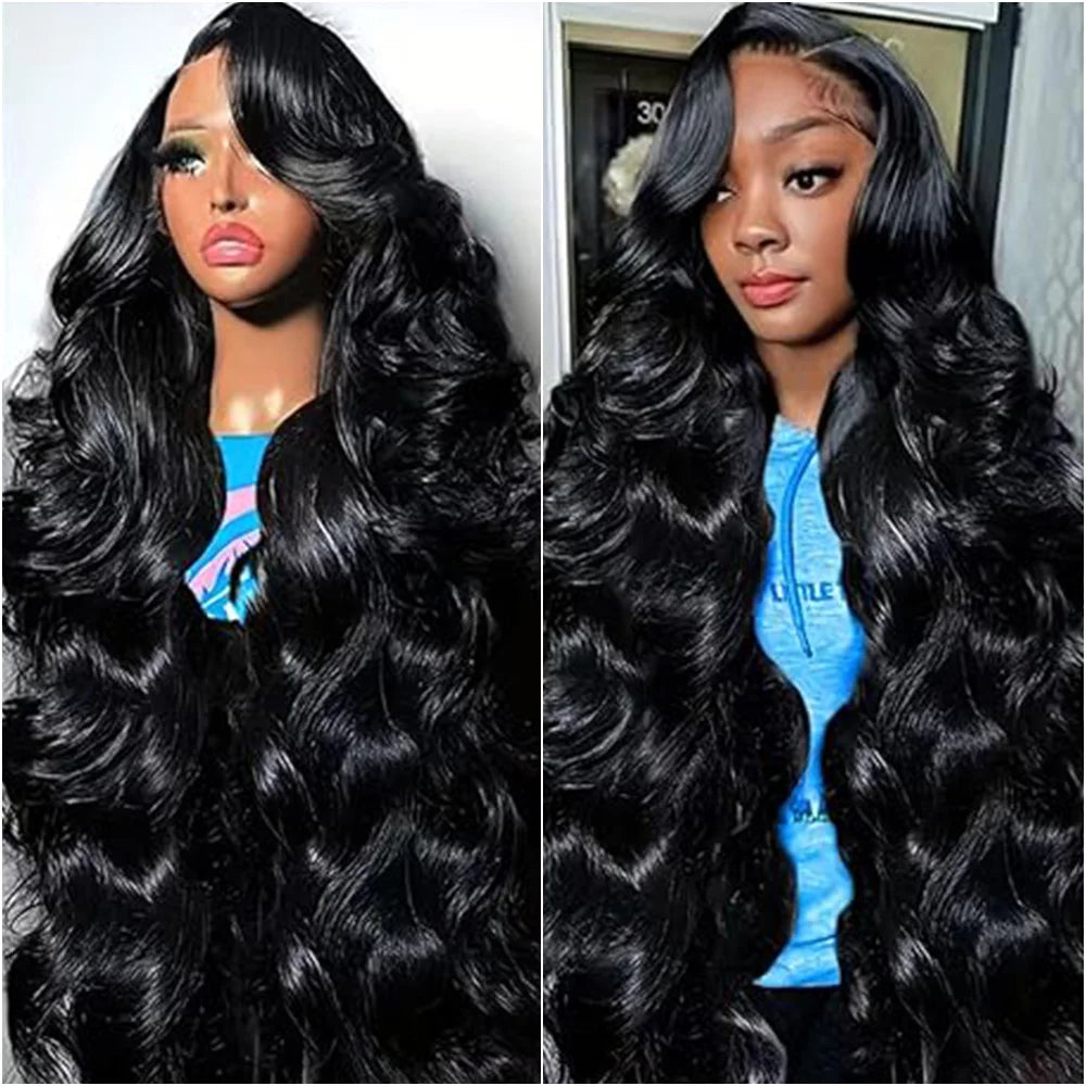 Lace Front 200 Density Brazilian 30 34 38 Inches 13x6 13x4 Body Wave Preplucked HD Lace Frontal Wig