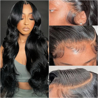 Lace Front 200 Density Brazilian 30 34 38 Inches 13x6 13x4 Body Wave Preplucked HD Lace Frontal Wig