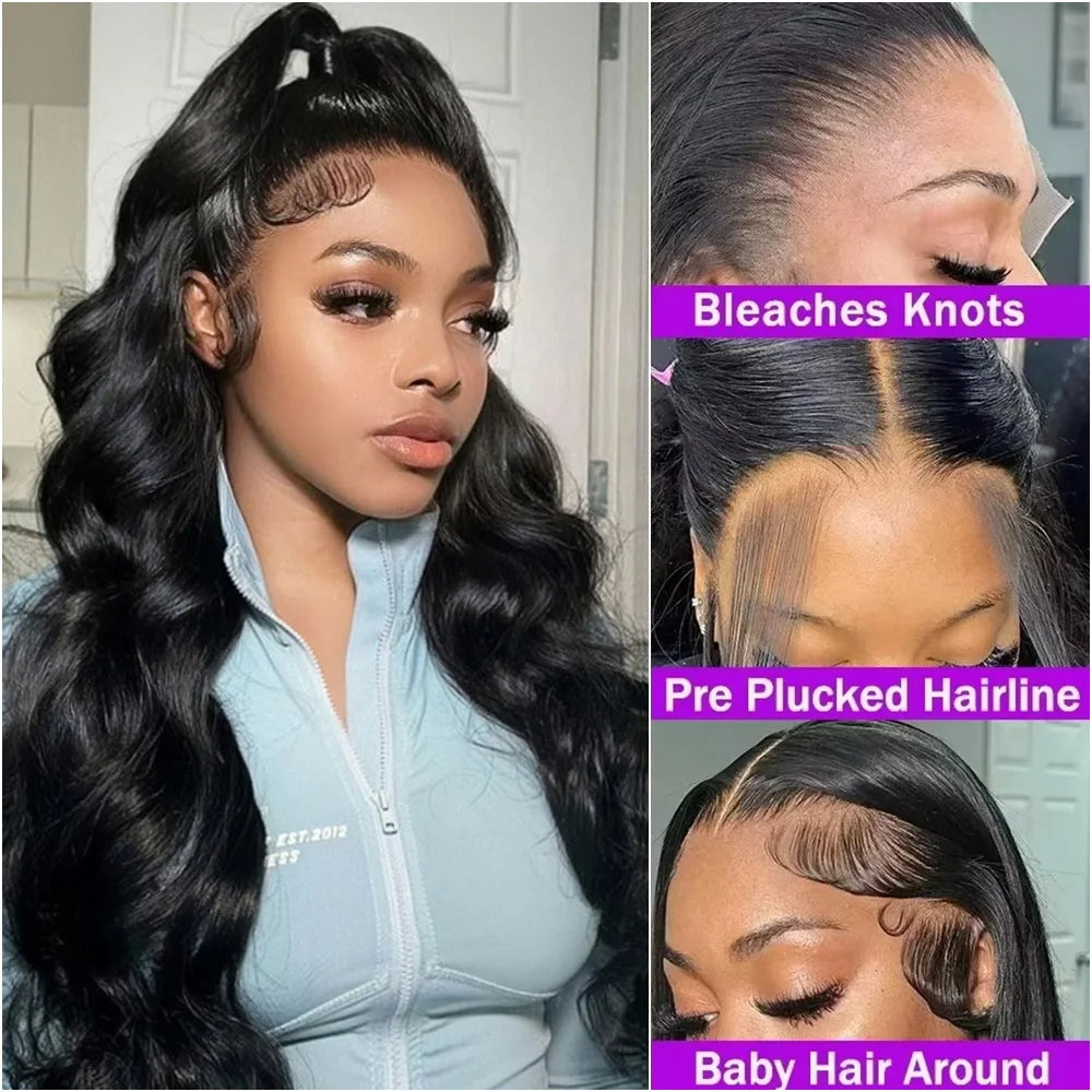 HD Lace Wig 200 Density 13x6 Body Wave Lace Front Human Hair Wigs