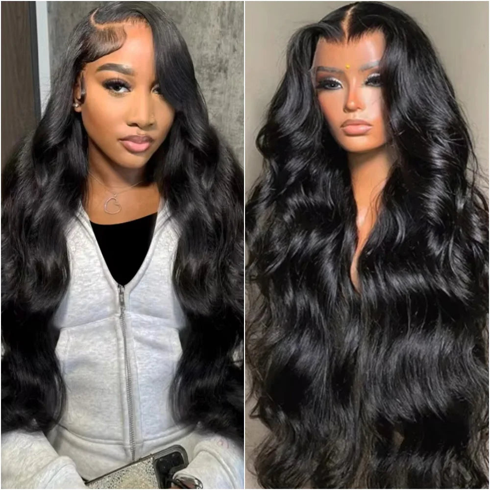 200 Density Body Wave 13x4 HD Transparent Lace Front 100% Human Hair Wig