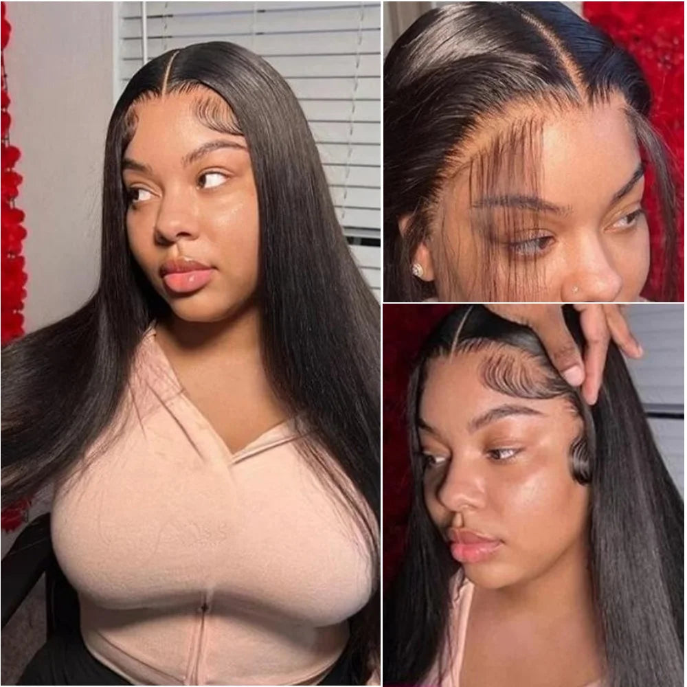 220 Density Front Wig Ready To Wear 13x6 Straight Frontal Wigs