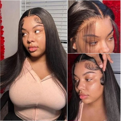 220 Density Front Wig Ready To Wear 13x6 Straight Frontal Wigs