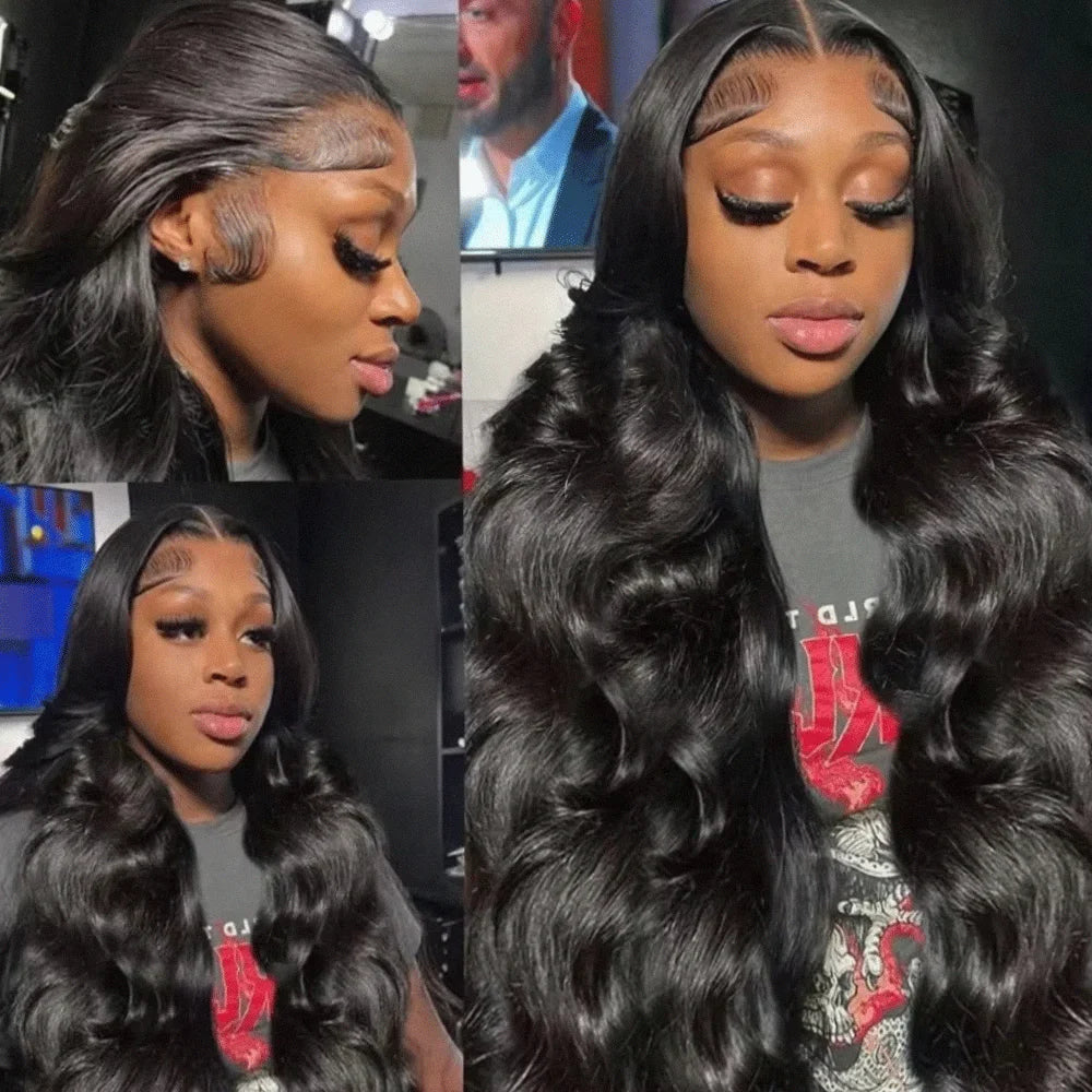 30 38 Inches 13x4 13x6 HD Body Wave Lace Front Wig
