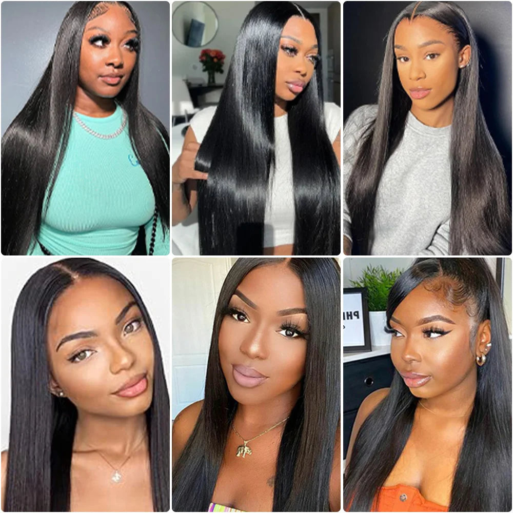Brazilian 13x4 13x6 Straight HD Lace Frontal Wigs