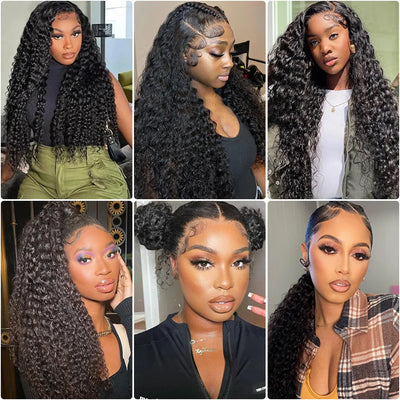 5x5 Glueless Lace Ready To Wear Closure 360 Lace Frontal Wigs