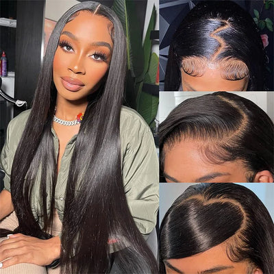 Bone Straight 5x5 Lace Frontal Wig 13x6 13x4 HD Lace Front Wigs