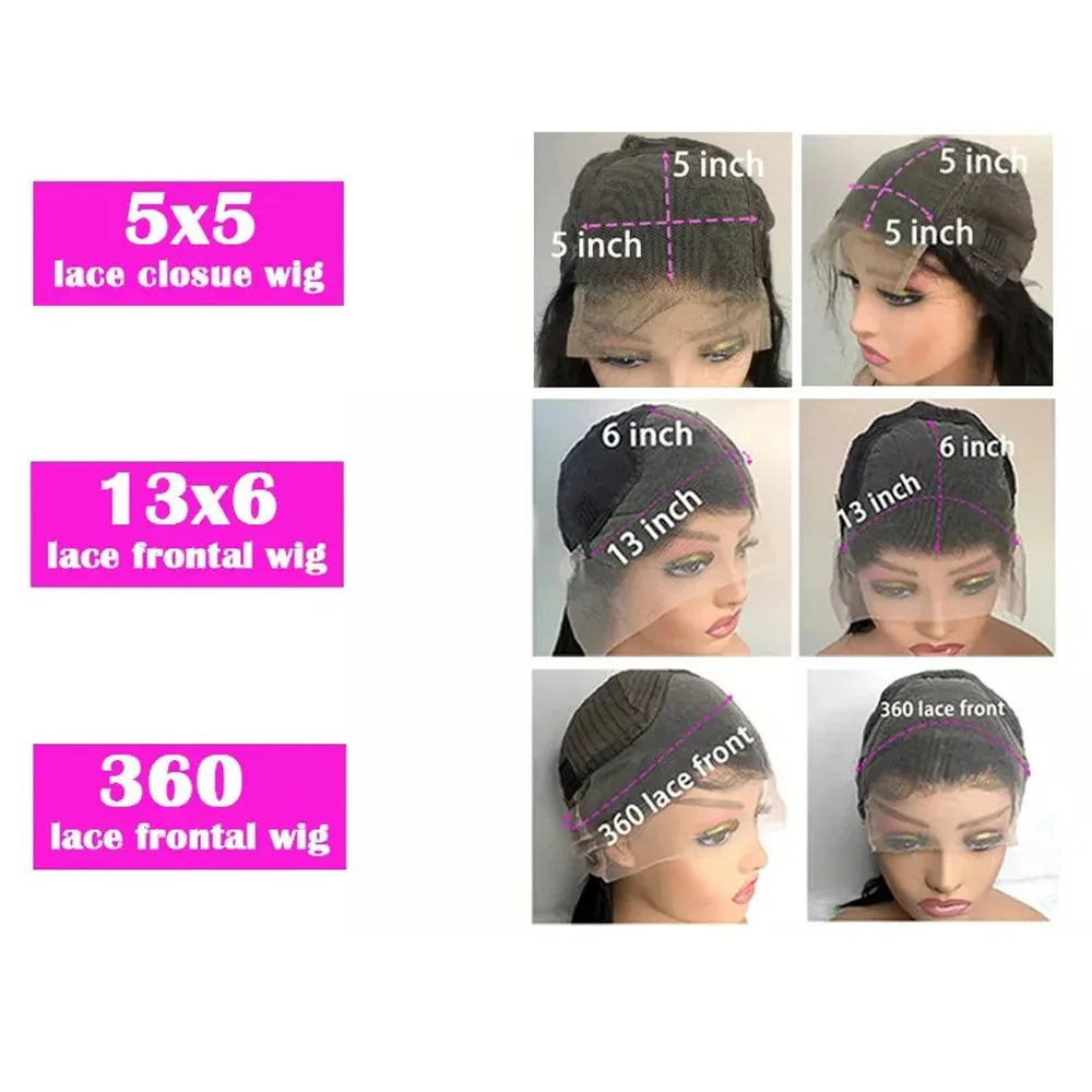 Brazilian Preplucked 5x5 Deep Wave Lace Frontal Wigs