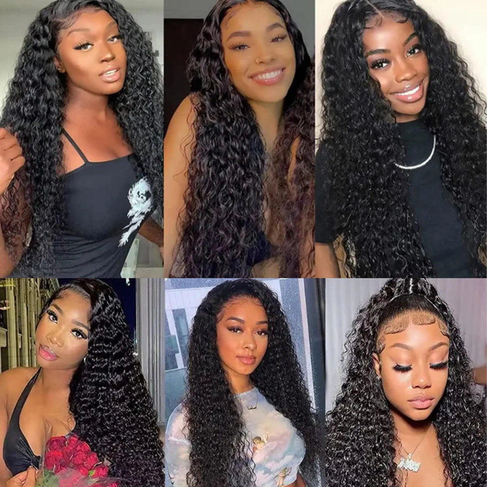 200 Density 40 Inch 13x6 Deep Wave HD Lace Frontal Wig