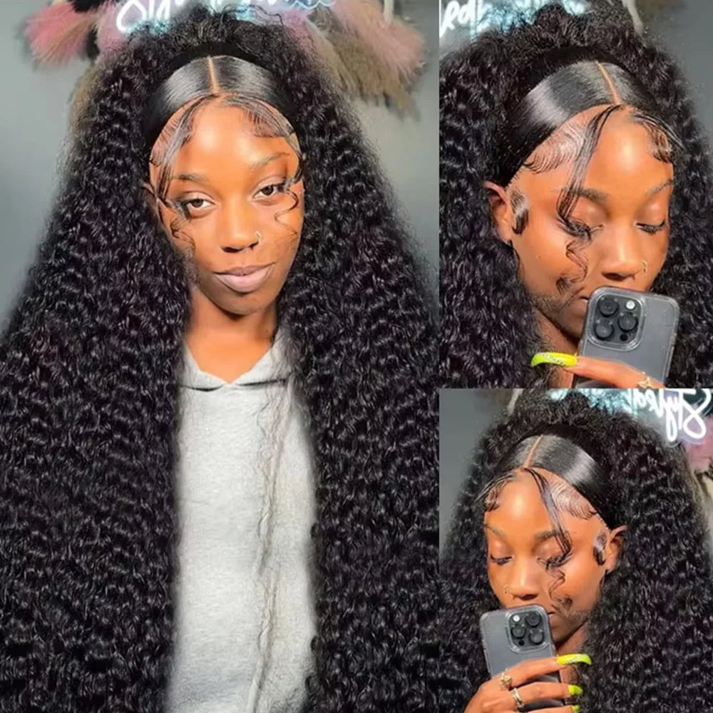 13x6 Pre Plucked Curly 360 HD Lace Wig